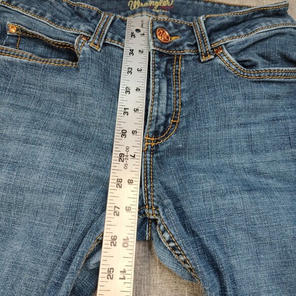 Wrangler Jeans Womens Size 28x30 Blue Retro Boot Cut Western Stitched Pockets - Picture 6 of 14